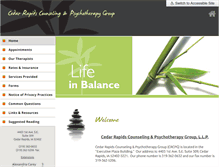 Tablet Screenshot of crcounseling.net